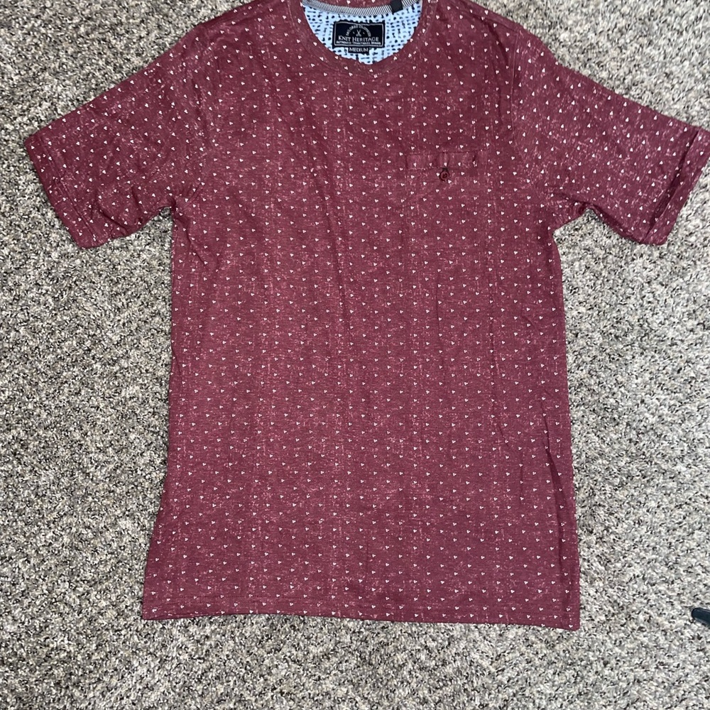 Knit Heritage Men’s Size Medium Maroon Short Sleeve Tee